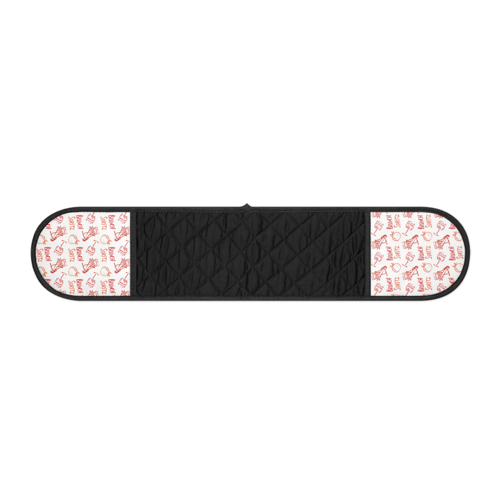 Brunch Spritz Double Oven Mitt — White Mitt Kitchen Decor