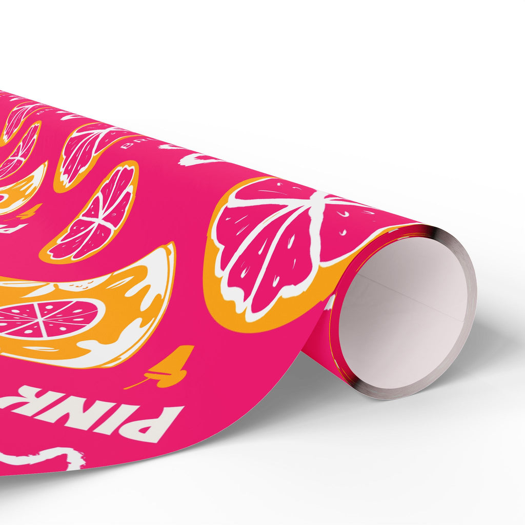 Grapefruit Fruit Brunch Peel Wrapping Paper Roll — Pink Grapefruit Brunch Collection Inspired Design