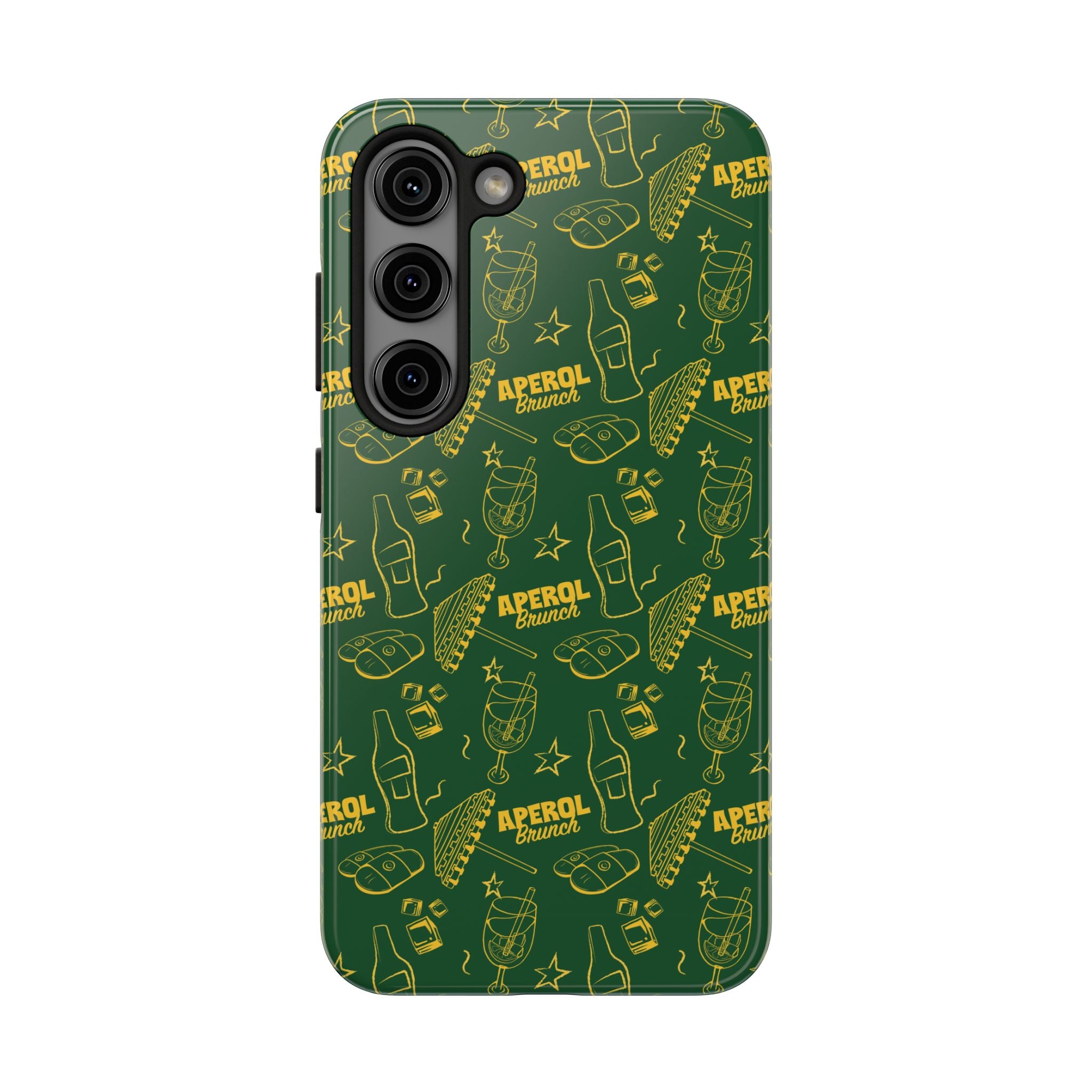 Aperol Brunch Tough Phone Case — Citrus Cocktail Protective Cover