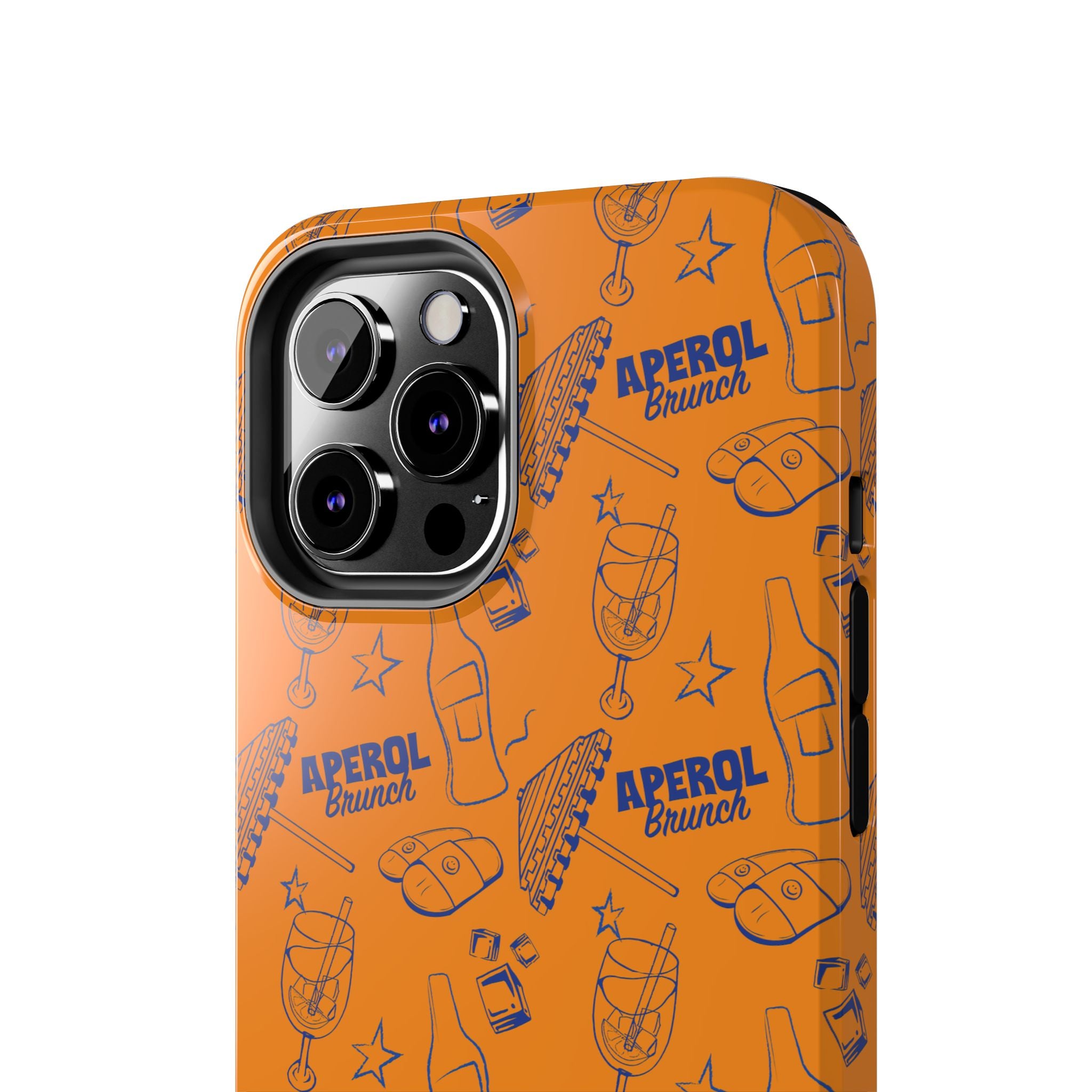 Aperol Brunch Collection Tough Phone Case — Orange and Blue Aperol Inspired Design