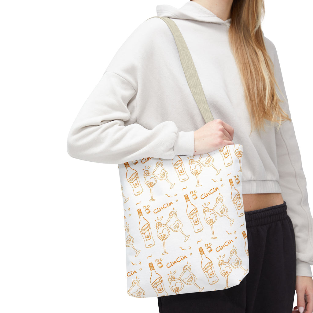 Cin Cin Tote Bag — White Cin Cin Brunch Inspired Design