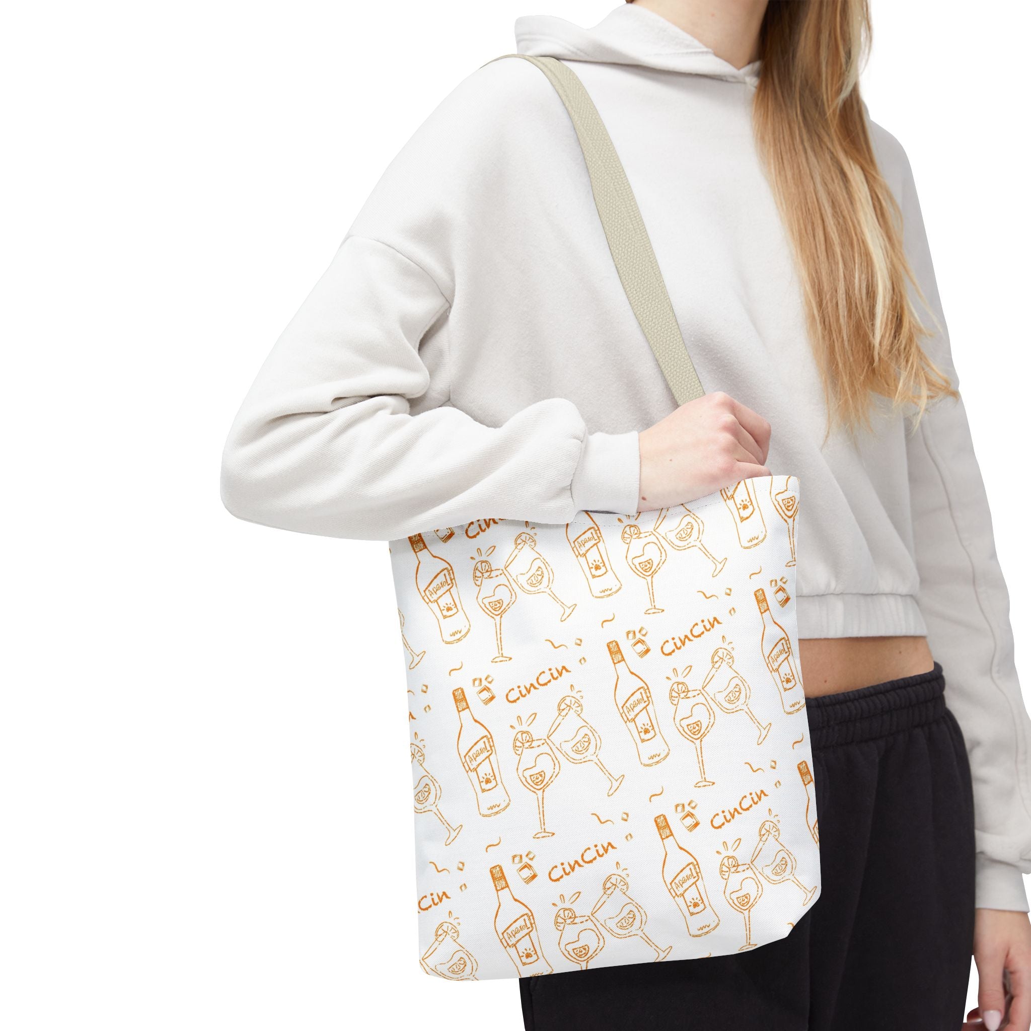 Cin Cin Tote Bag — White Cin Cin Brunch Inspired Design