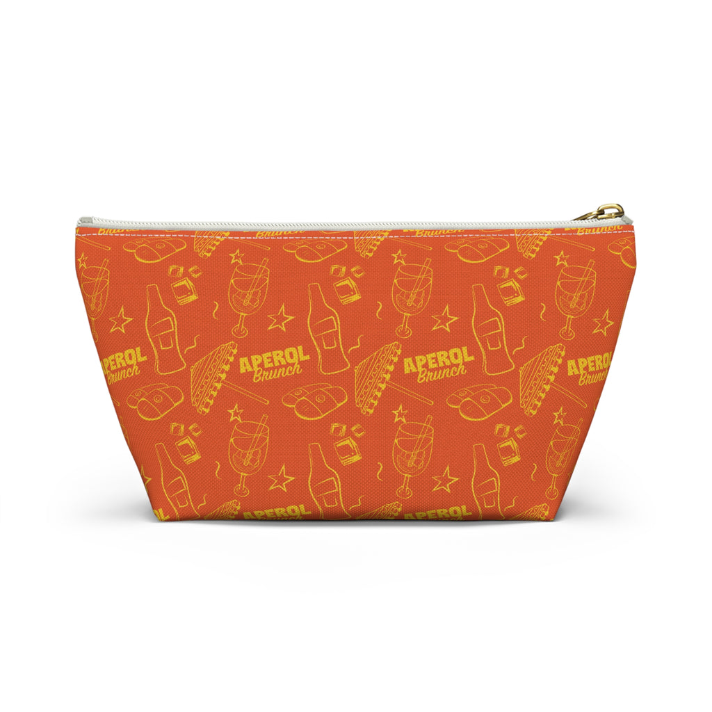 Aperol Brunch Accessory Pouch — Orange Aperol Inspired Design