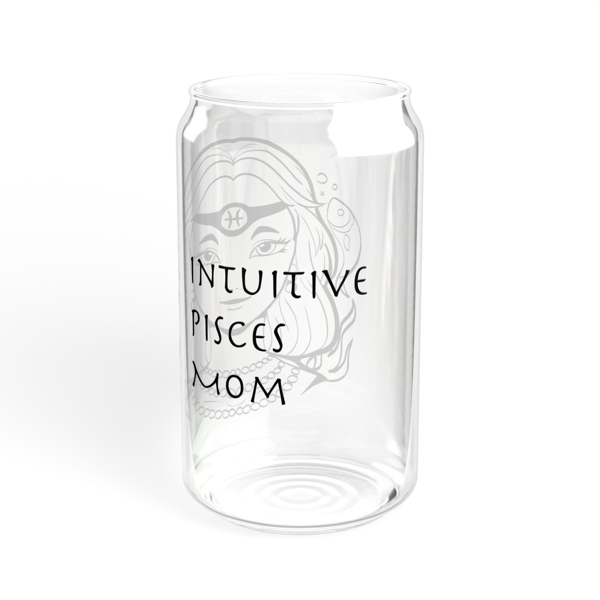 Pisces Mom Gift – 16oz Zodiac Sipper Glass for Mom | Astrology Glass Cup