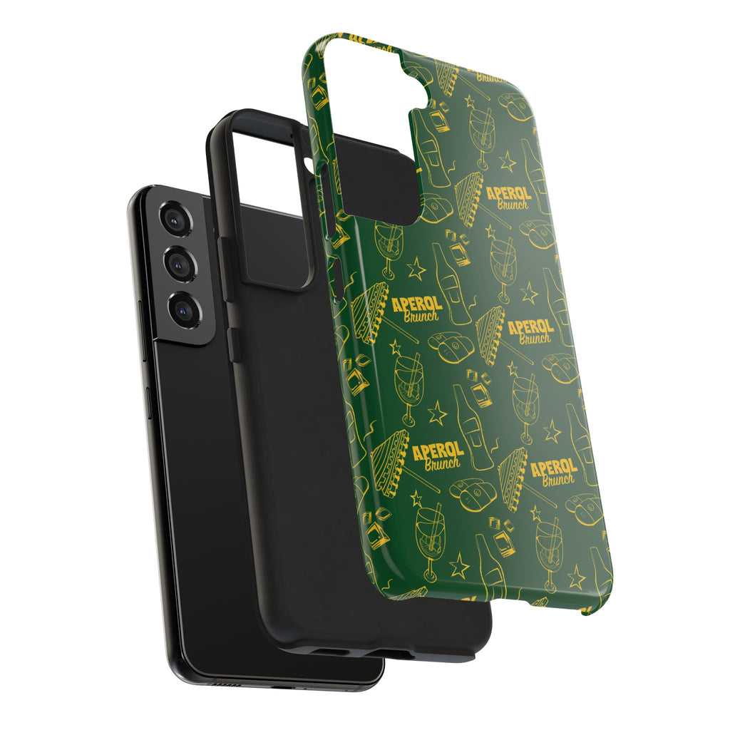 Aperol Brunch Tough Phone Case — Green Aperol Inspired Cover