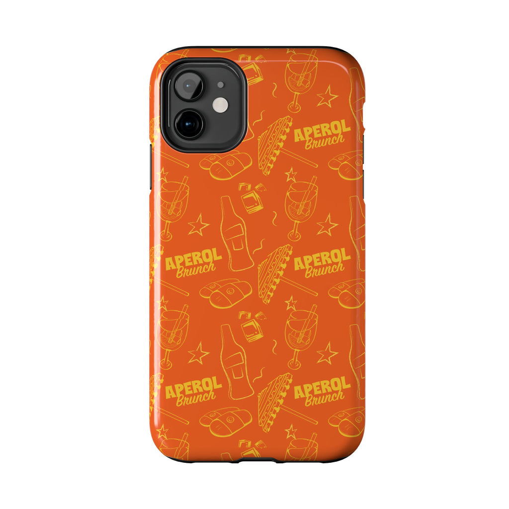 Aperol Brunch Collection Tough Phone Case - Orange and Yellow Brunch Inspired Design