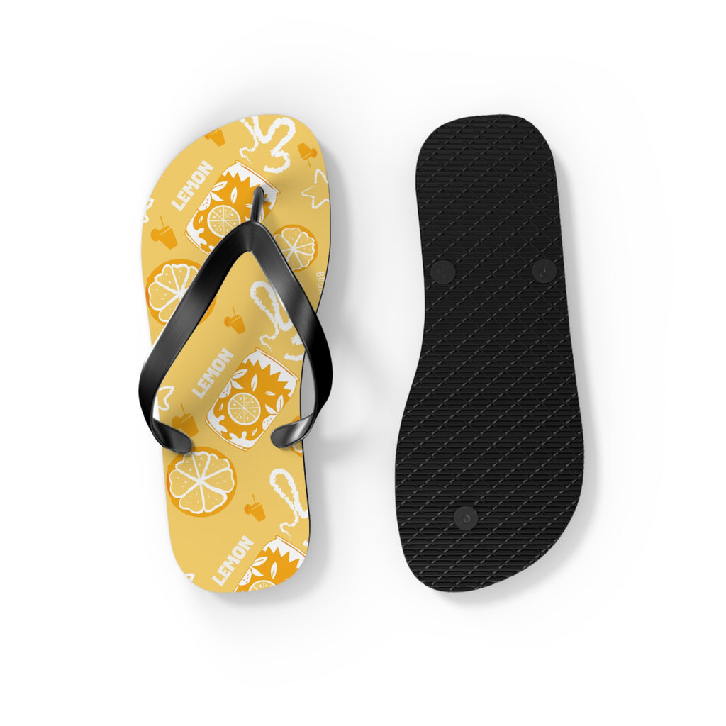 Lemon Fruit Flip Flops – Lemon Brunch Inspired Design