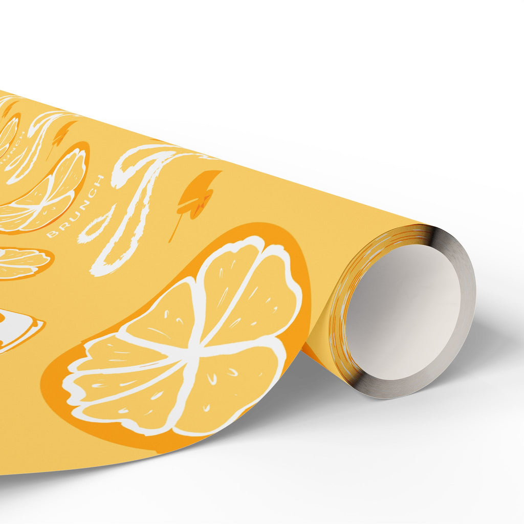 Lemon Fruit Brunch Peel Wrapping Paper Roll — Lemon Brunch Collection Inspired Design