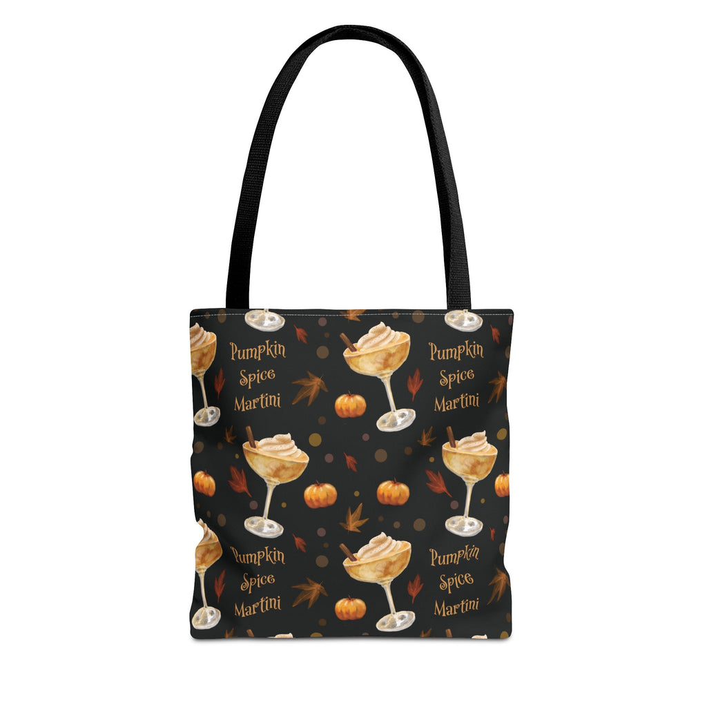Pumpkin Spice Martini Tote Bag — Black Pumpkin Inspired Design