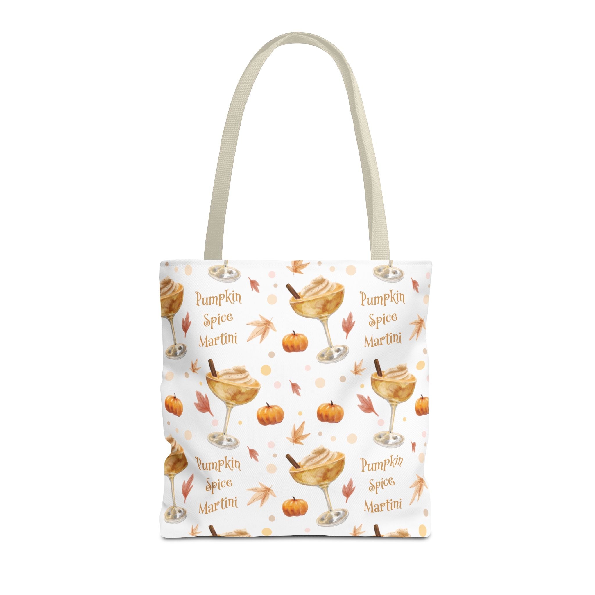 Pumpkin Spice Martini Tote Bag — White Pumpkin Collection Inspired Design