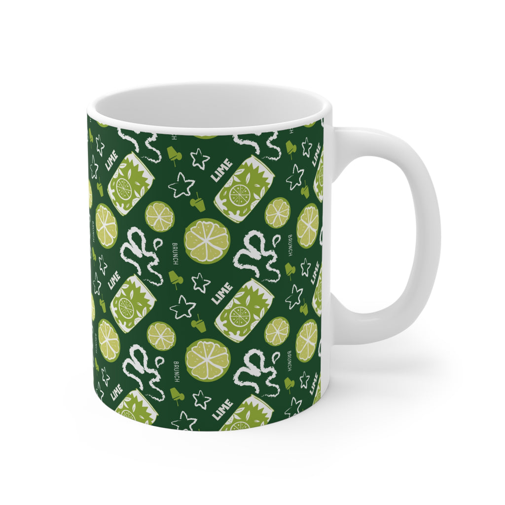 Lime Fruit Brunch 11oz Coffee Mug — Lime Brunch Collection Inspired Design