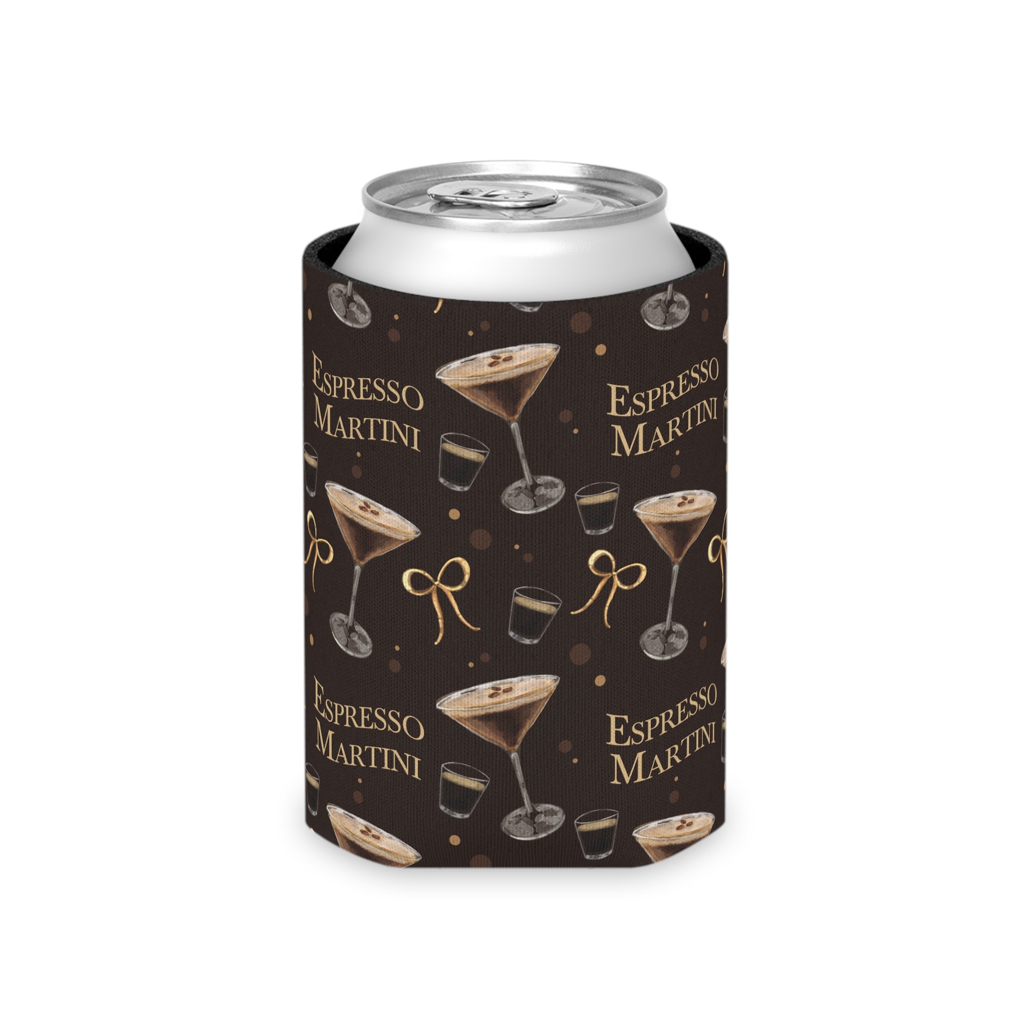 Espresso Martini Can Cooler — Dark Brown Espresso Collection Inspired Design