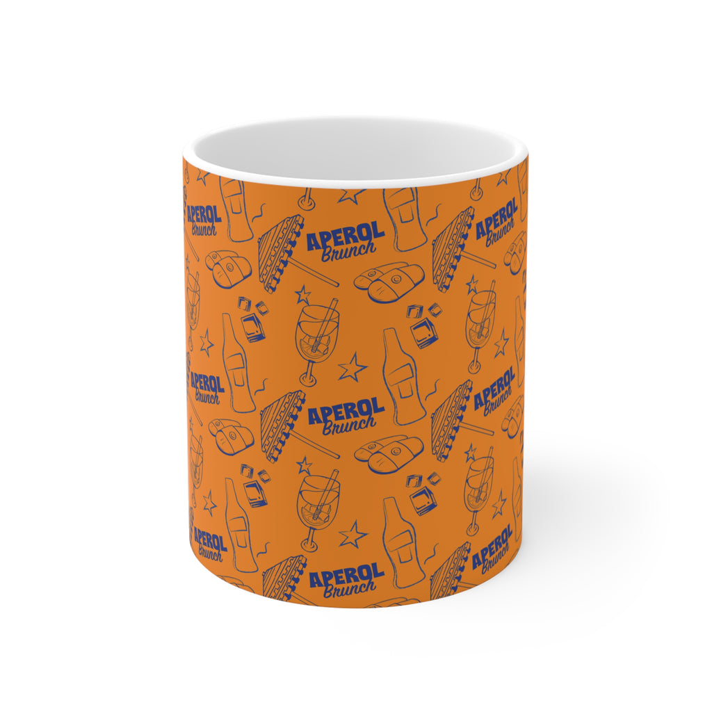 Aperol Brunch 11oz Coffee Mug — Orange Brunch Collection Inspired Design