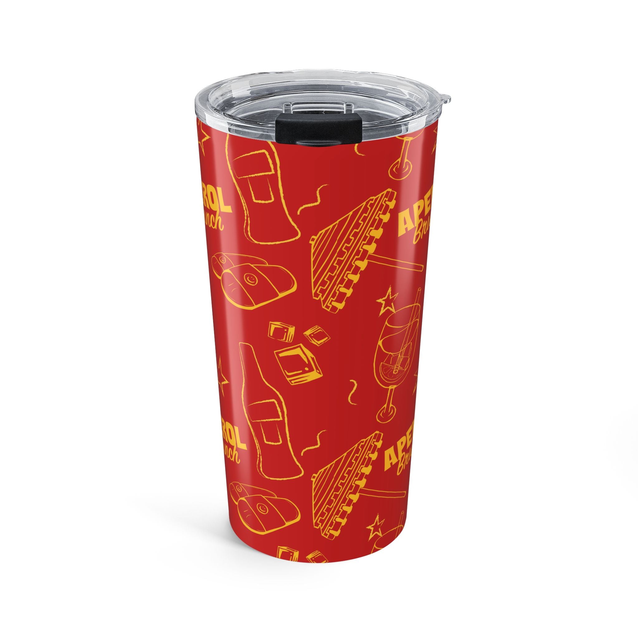 Aperol Brunch 20oz Tumbler — Red Aperol Inspired Design