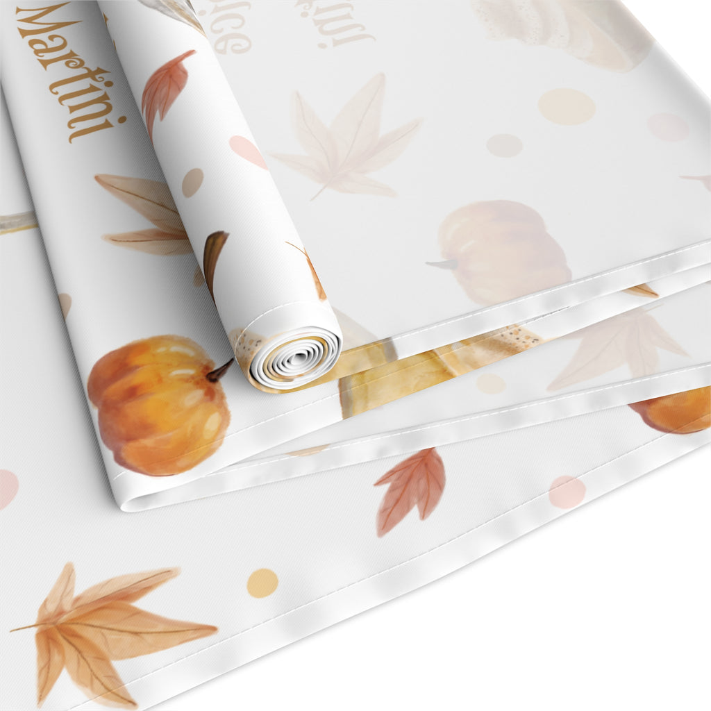 Pumpkin Spice Martini Table Runner — White Pumpkin Collection Inspired Design
