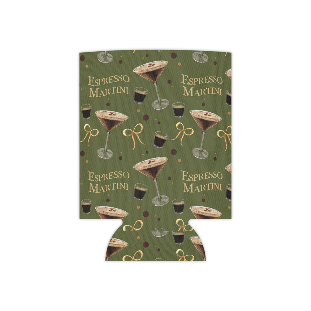 Espresso Martini Can Cooler — Olive Green Espresso Collection Inspired Design