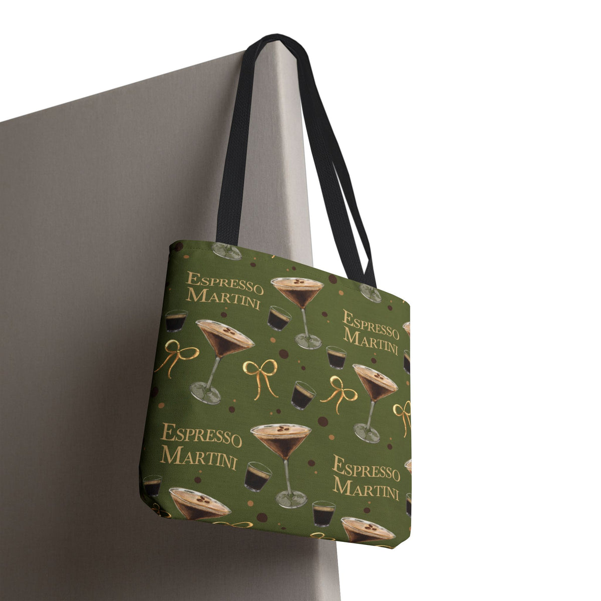 Espresso Martini Tote Bag — Olive Green Espresso Collection Inspired Design