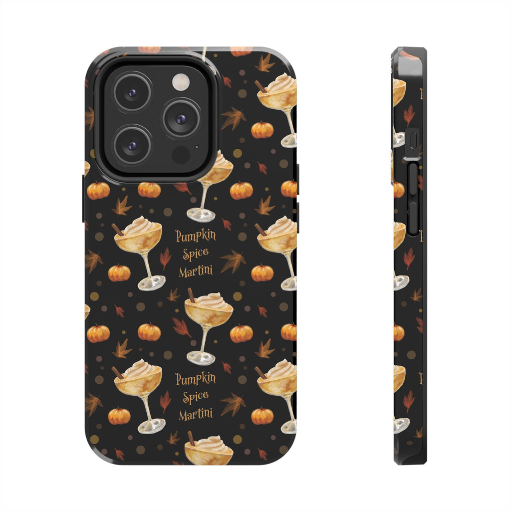 Pumpkin Spice Martini Tough Phone Case — Black Pumpkin Collection Inspired Design