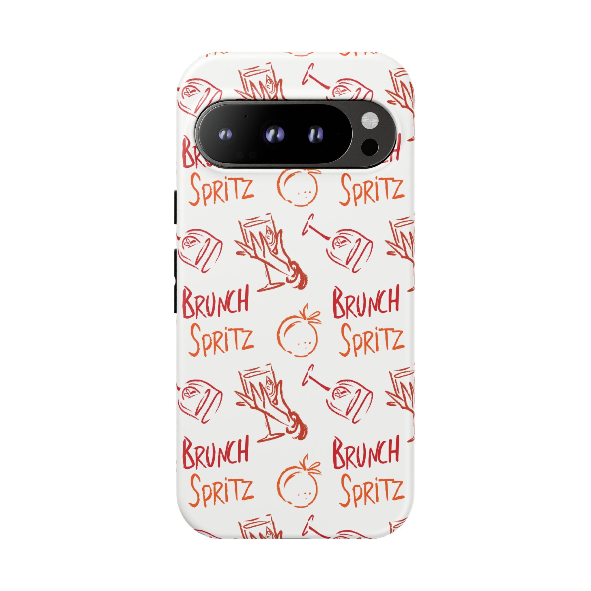 Brunch Spritz Phone Case — Red & Orange Aperol Inspired Design