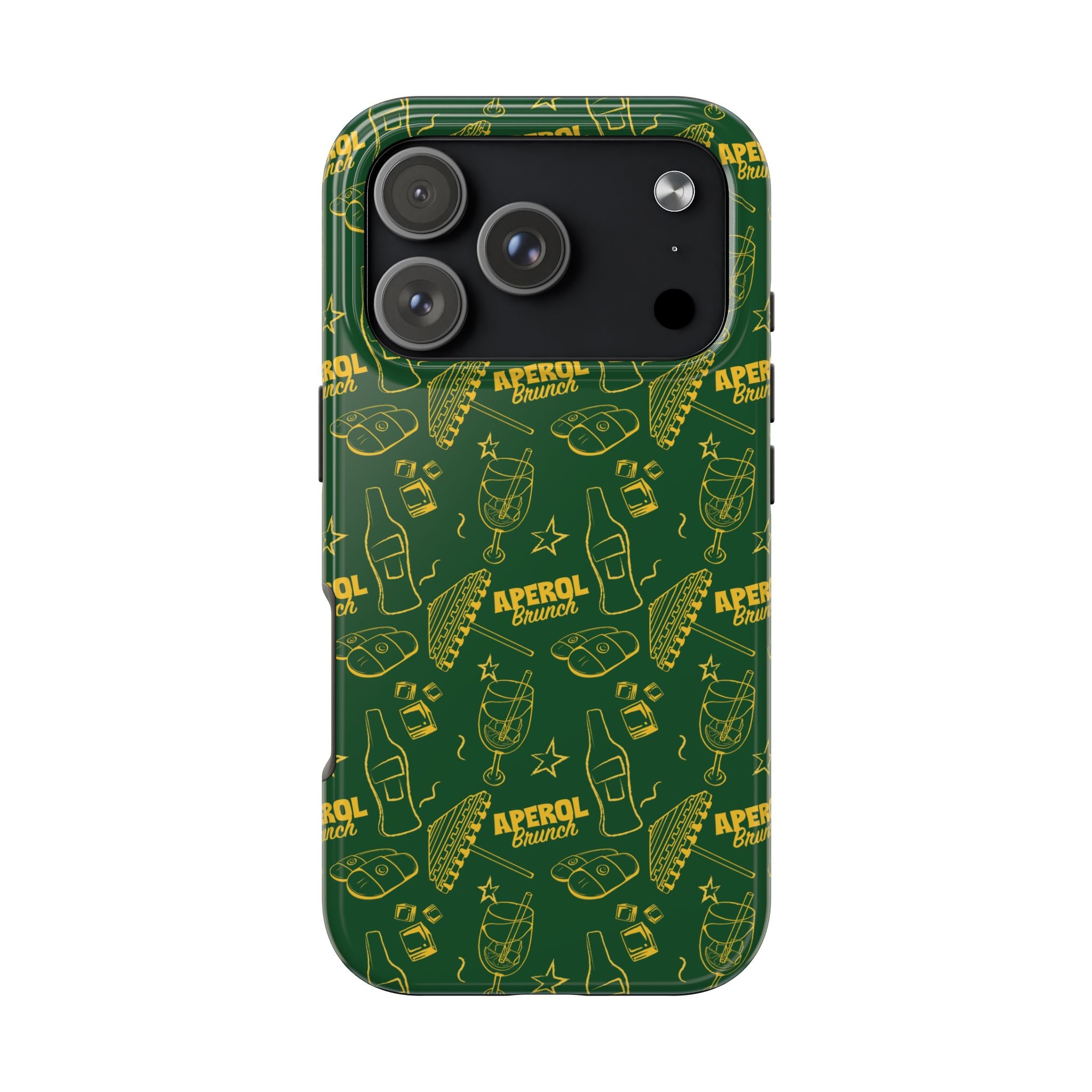 Aperol Brunch Tough Phone Case — Citrus Cocktail Protective Cover