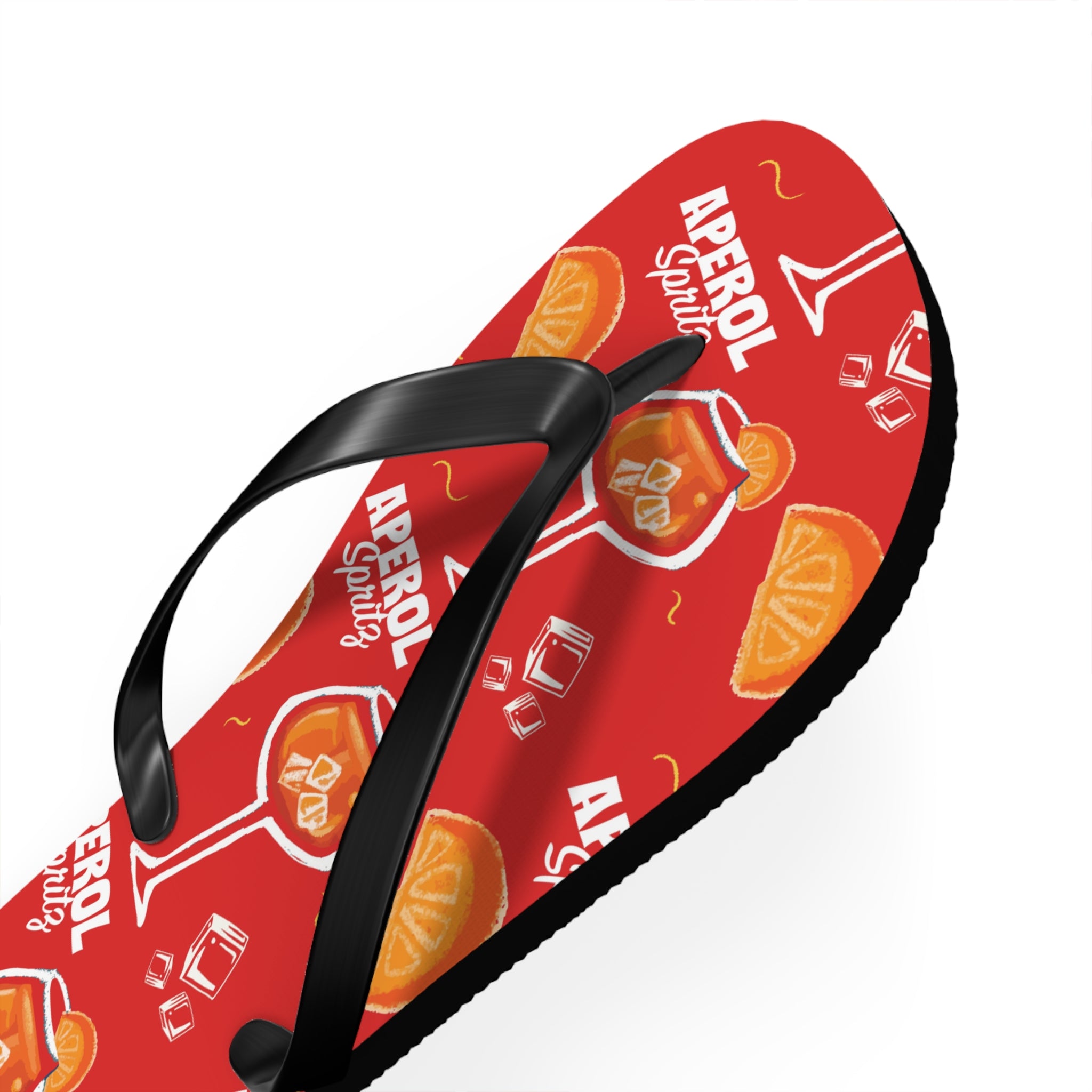 Aperol Spritz Flip Flops – Aperol Red Collection Inspired Design