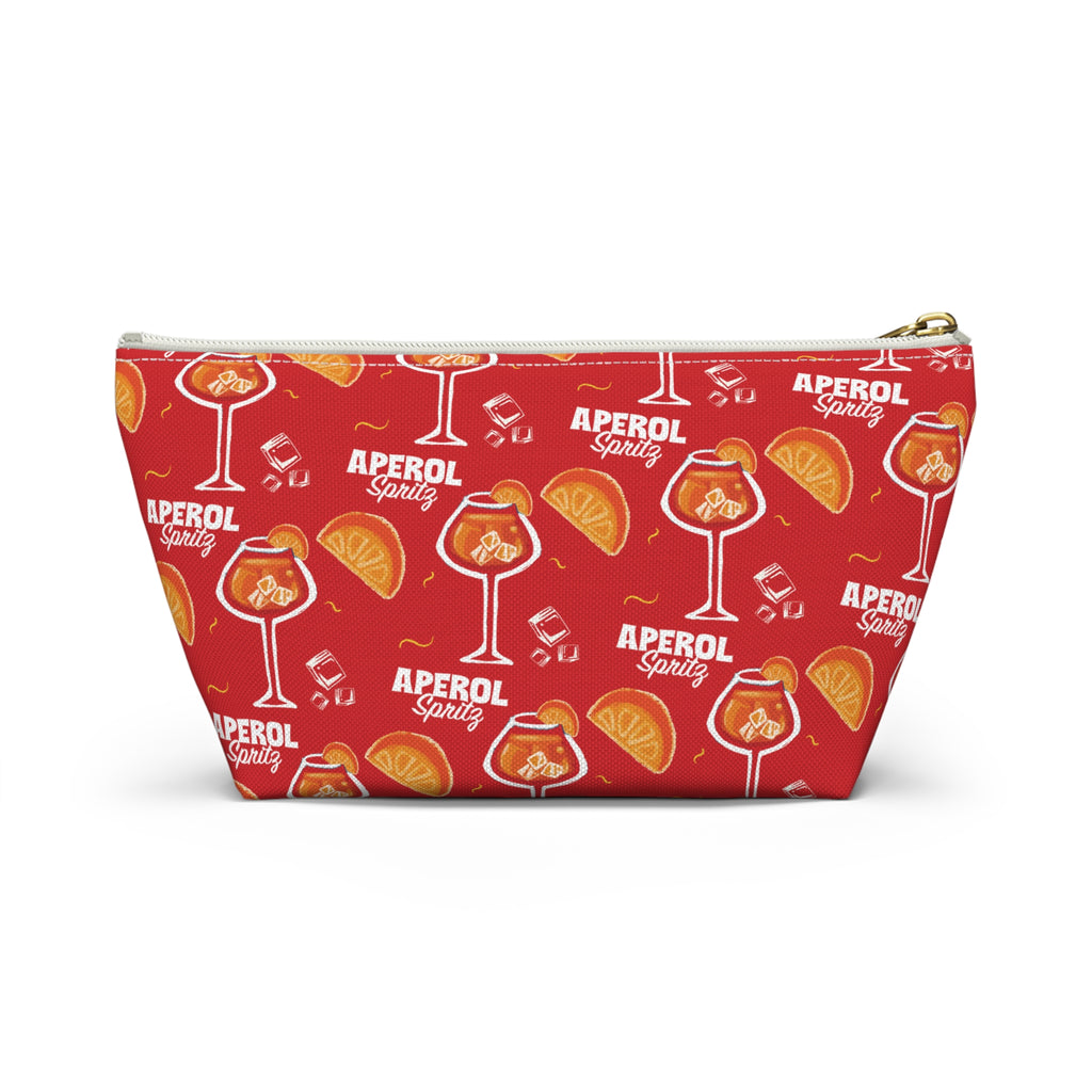 Aperol Spritz Accessory Pouch — Red Aperol Inspired Design