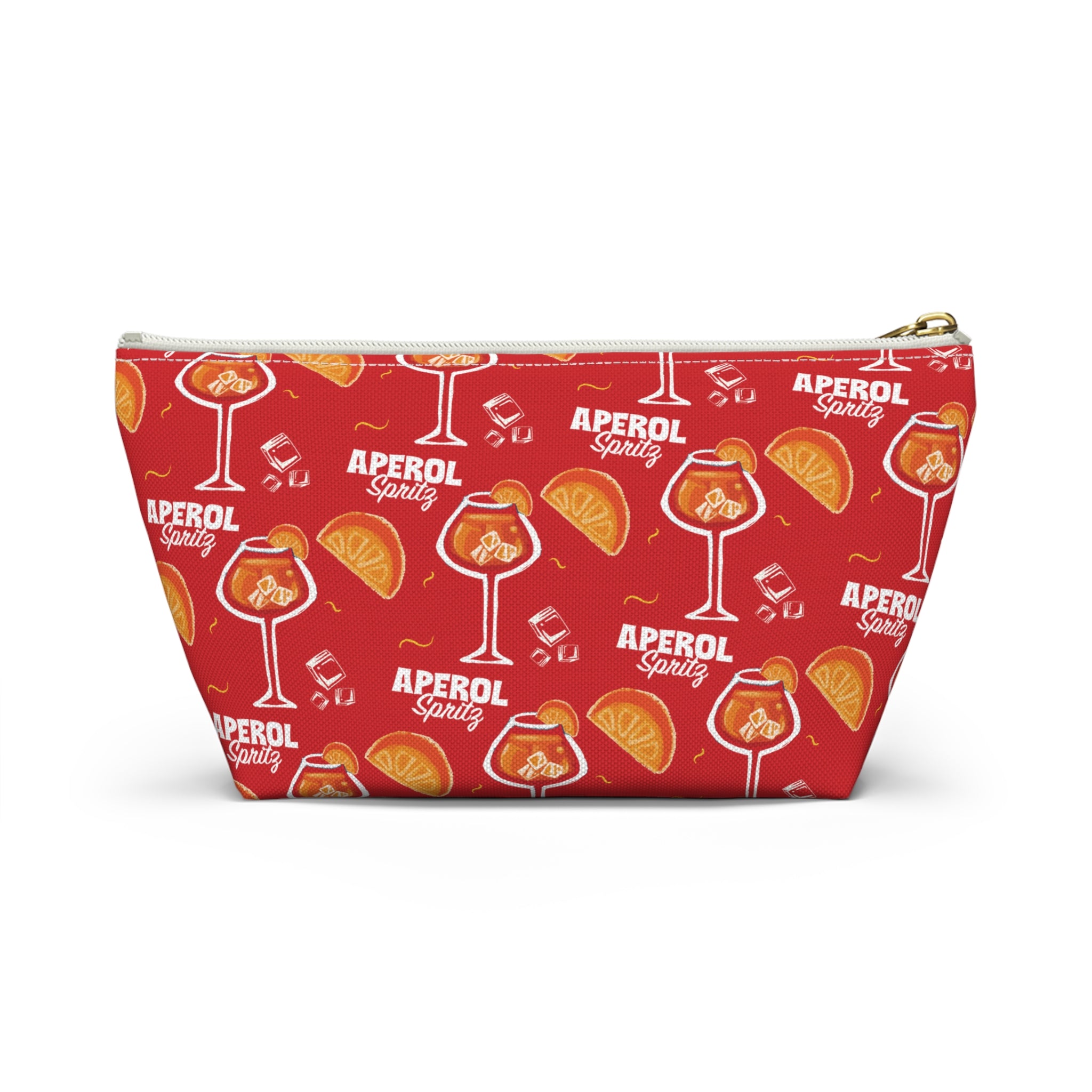 Aperol Spritz Accessory Pouch — Red Aperol Inspired Design
