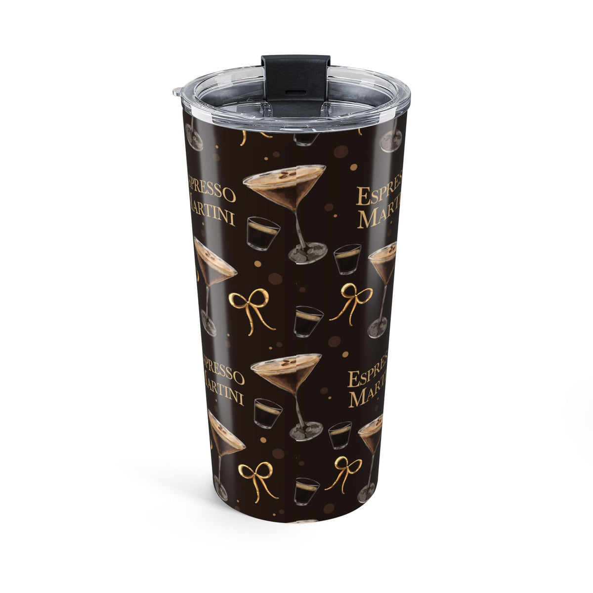 Espresso Martini 20oz Tumbler – Dark Brown Espresso Collection Inspired Design