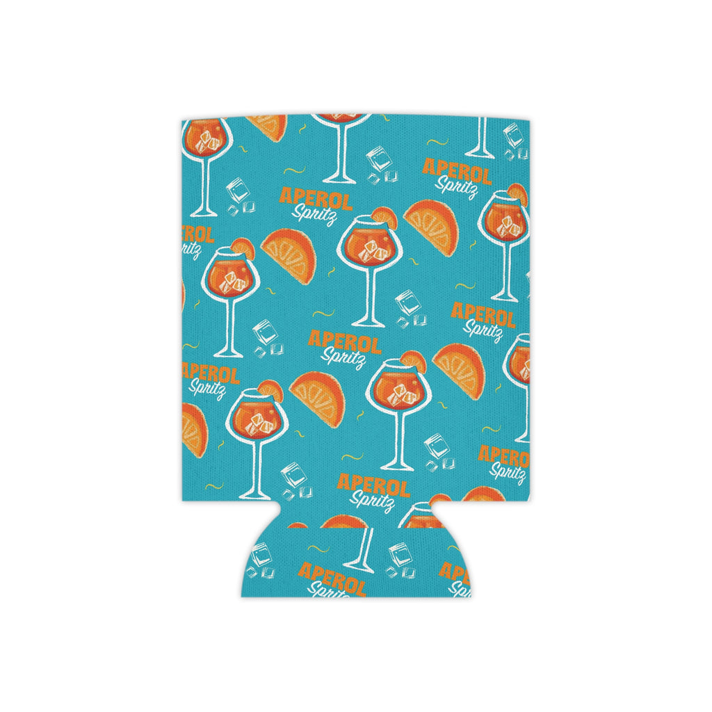 Aperol Spritz Can Cooler — Turquoise Aperol Inspired Design