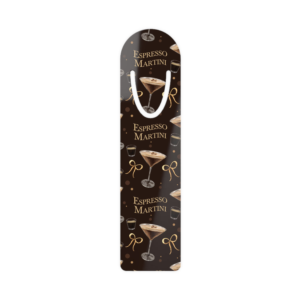 Espresso Martini Metal Bookmark — Dark Brown Espresso Collection Inspired Design
