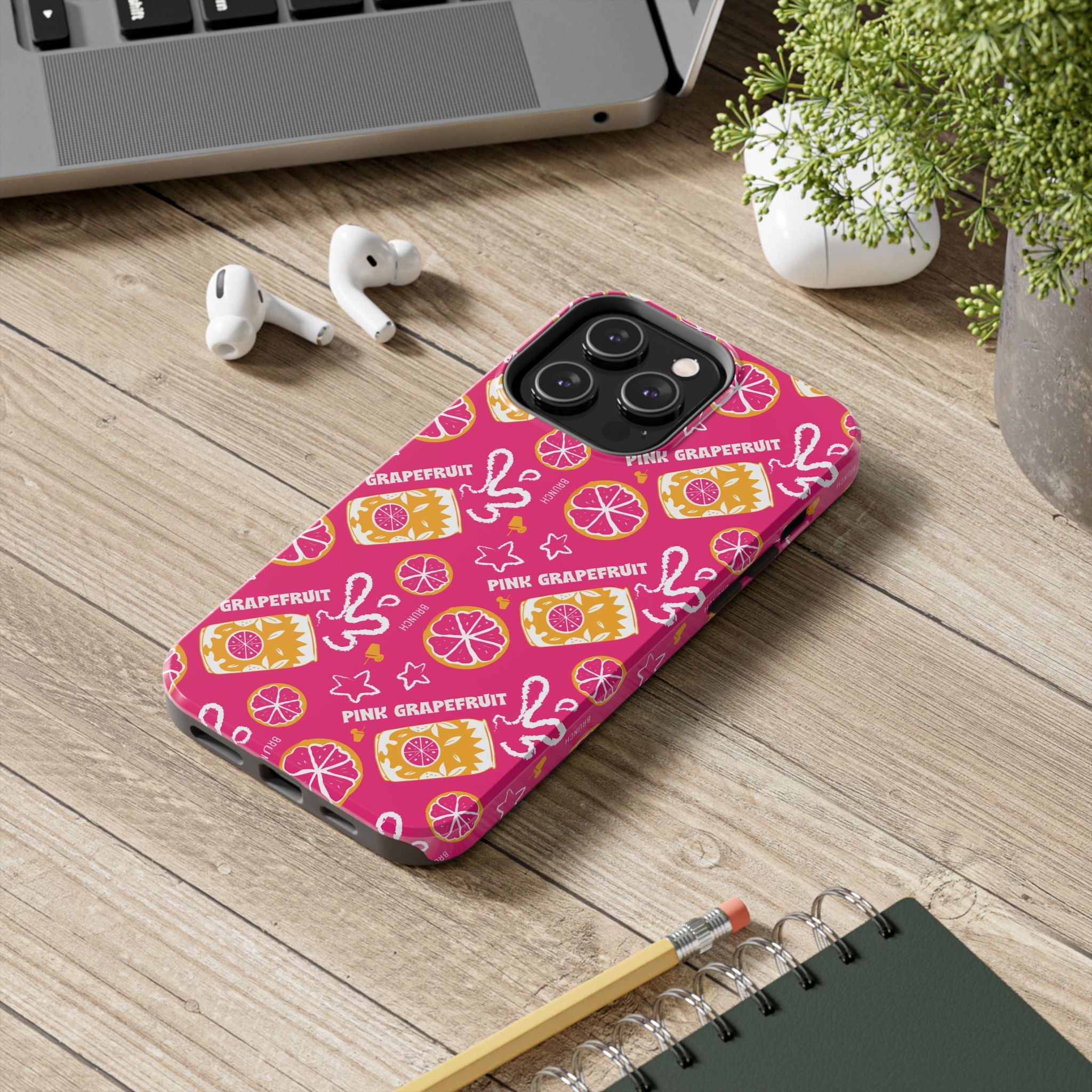 Pink Grapefruit Fruit CollectionTough Phone Case — Pink Aperol Inspired Design