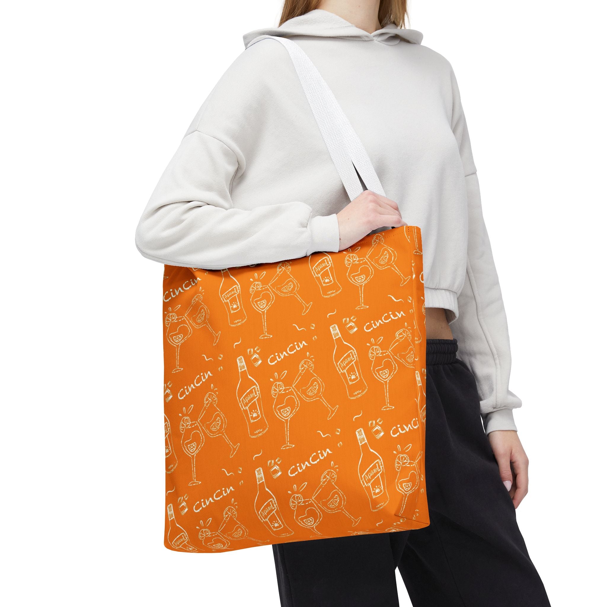 Cin‑Cin Cocktail Tote Bag — Orange Cin Cin Collection Inspired Design