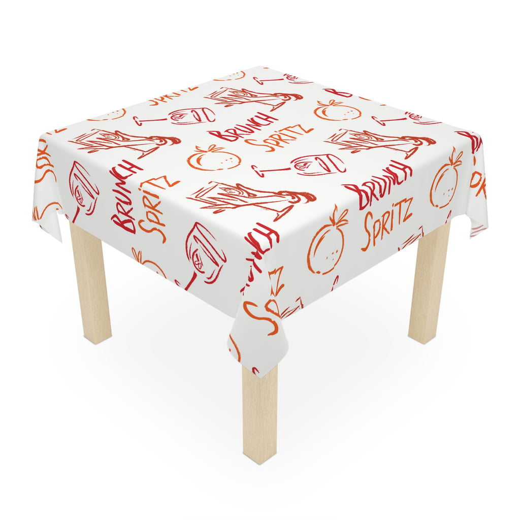 Brunch Spritz Tablecloth — White Brunch Collection Inspired Design