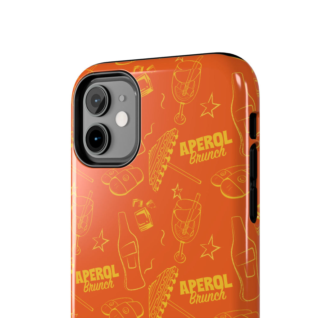 Aperol Brunch Collection Tough Phone Case - Orange and Yellow Brunch Inspired Design