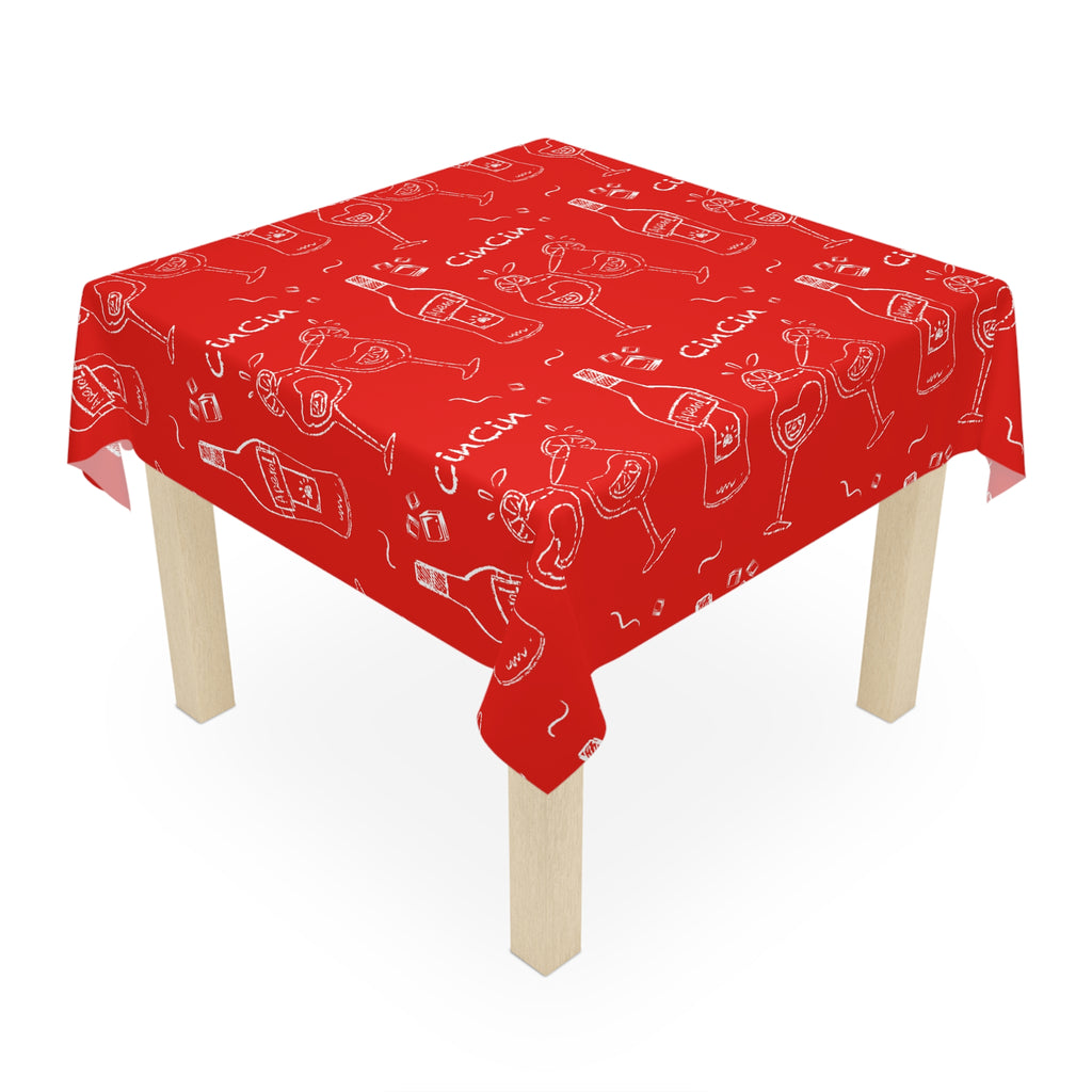 Cin Cin Tablecloth - Red Cin Cin Inspired Design