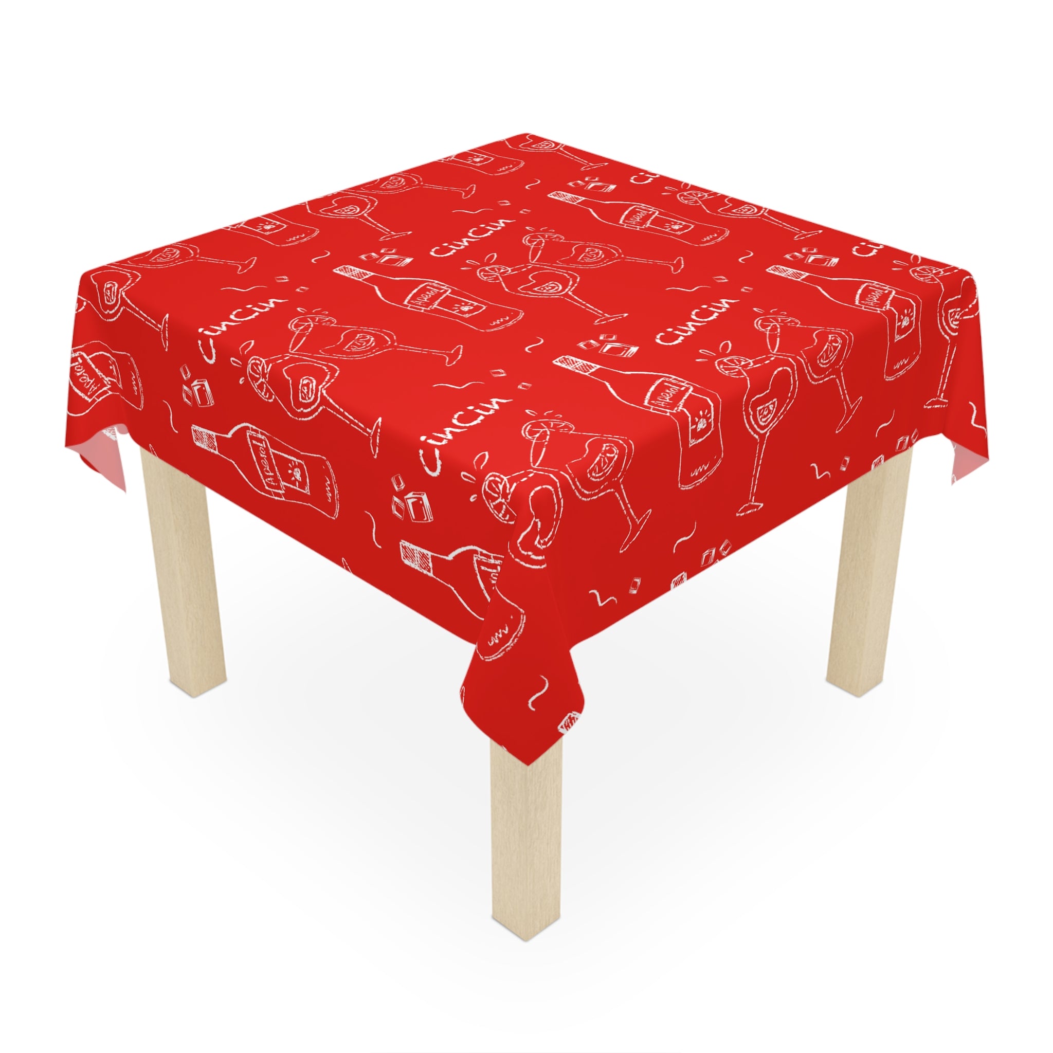 Cin Cin Tablecloth - Red Cin Cin Inspired Design
