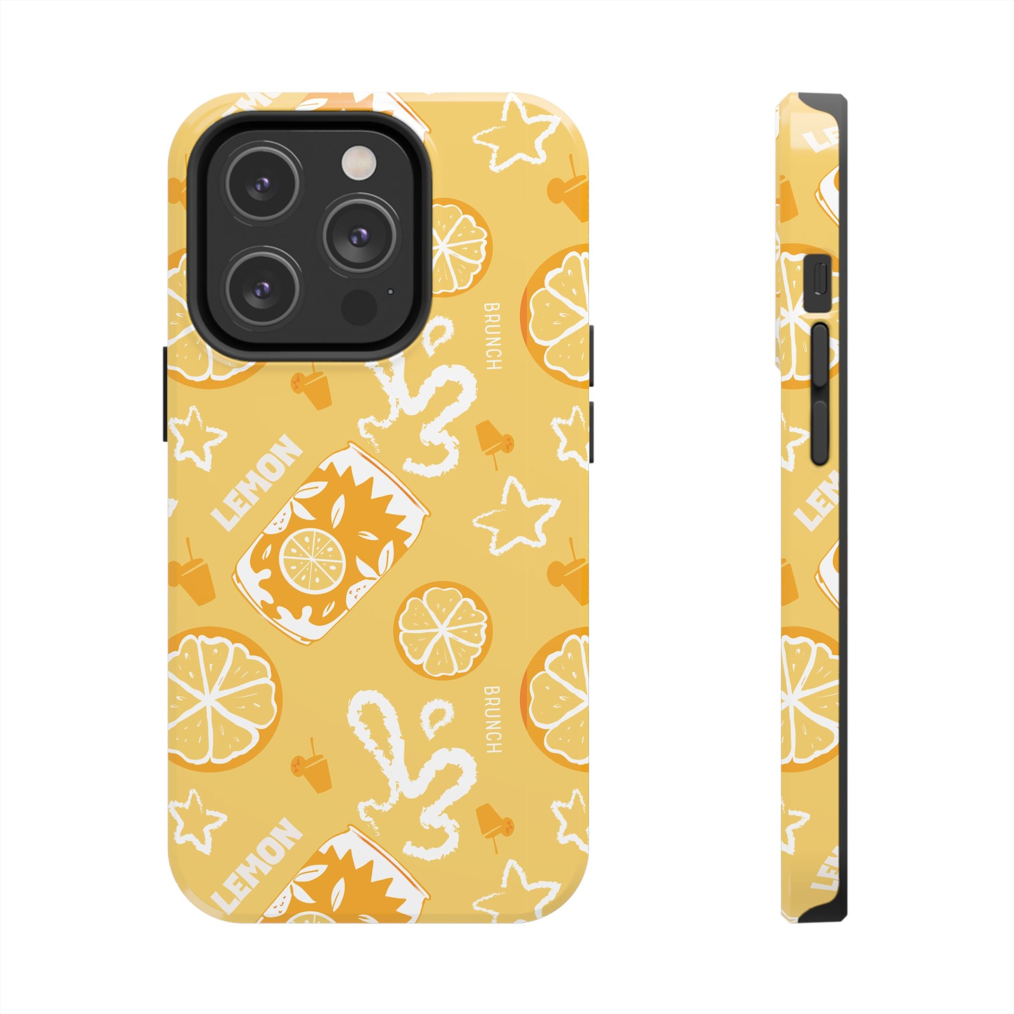 Lemon Brunch Tough Phone Case — Citrus Summer Pattern