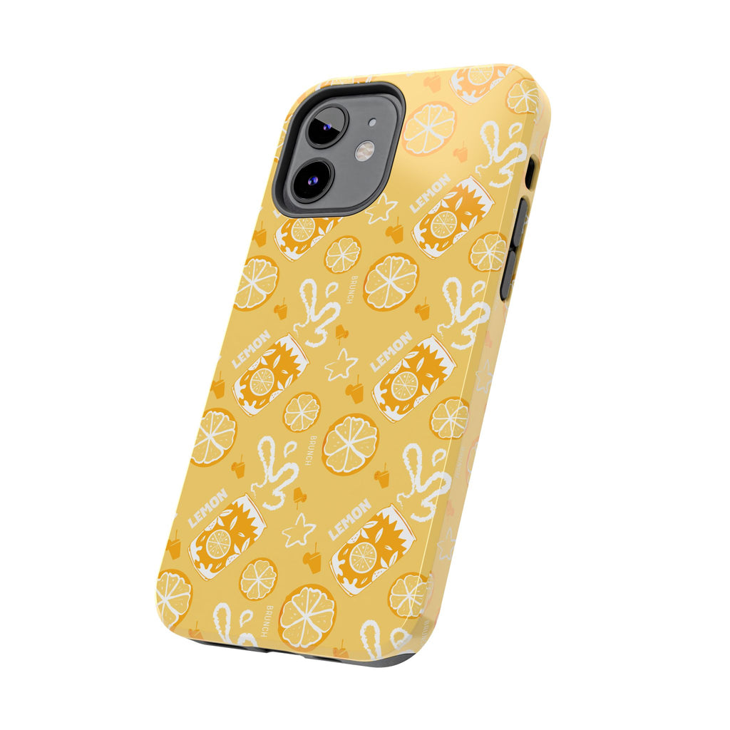 Lemon Brunch Tough Phone Case — Yellow Aperol Inspired Design