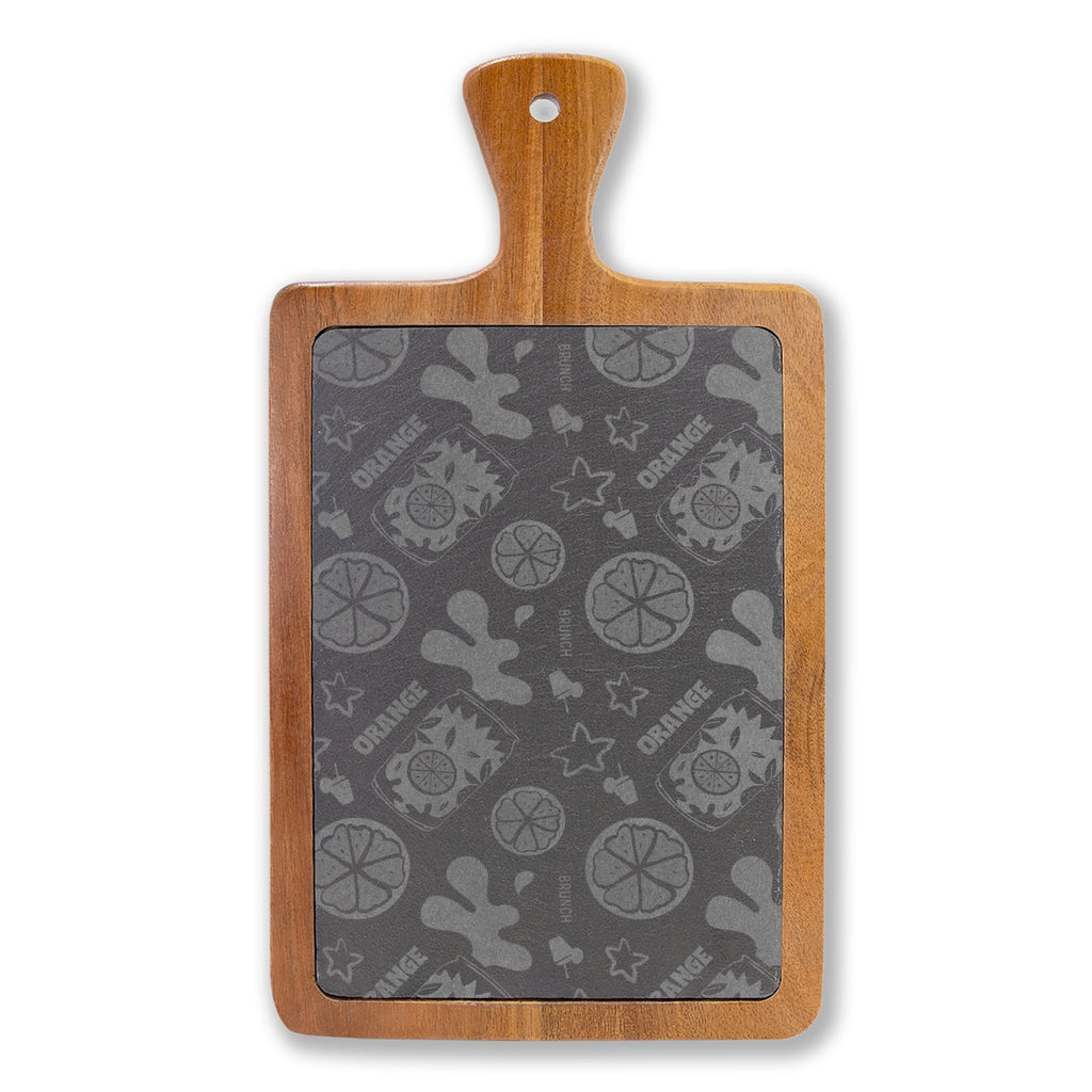 Orange Brunch Acacia Charcuterie Board Set
