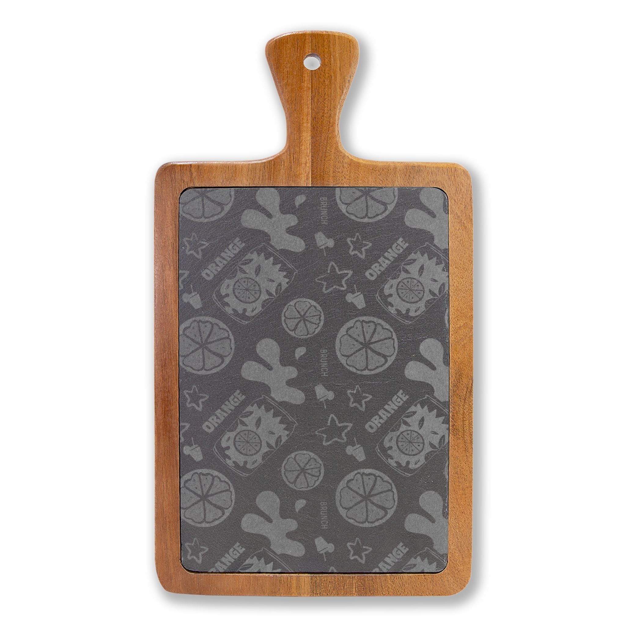 Orange Brunch Acacia Charcuterie Board Set