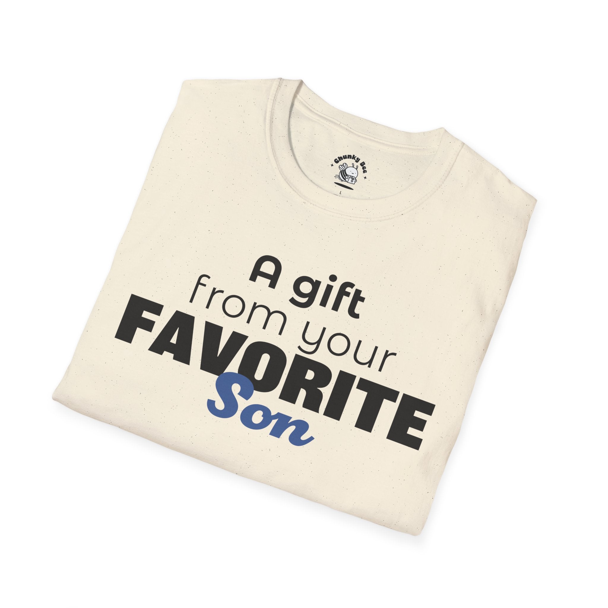 Favorite Son Gift for Mom T-Shirt – Funny Mother’s Day Shirt from Son | Mom Graphic Tee