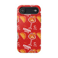 Aperol Spritz Tough Phone Case — Red Cocktail Pattern Protective Cover