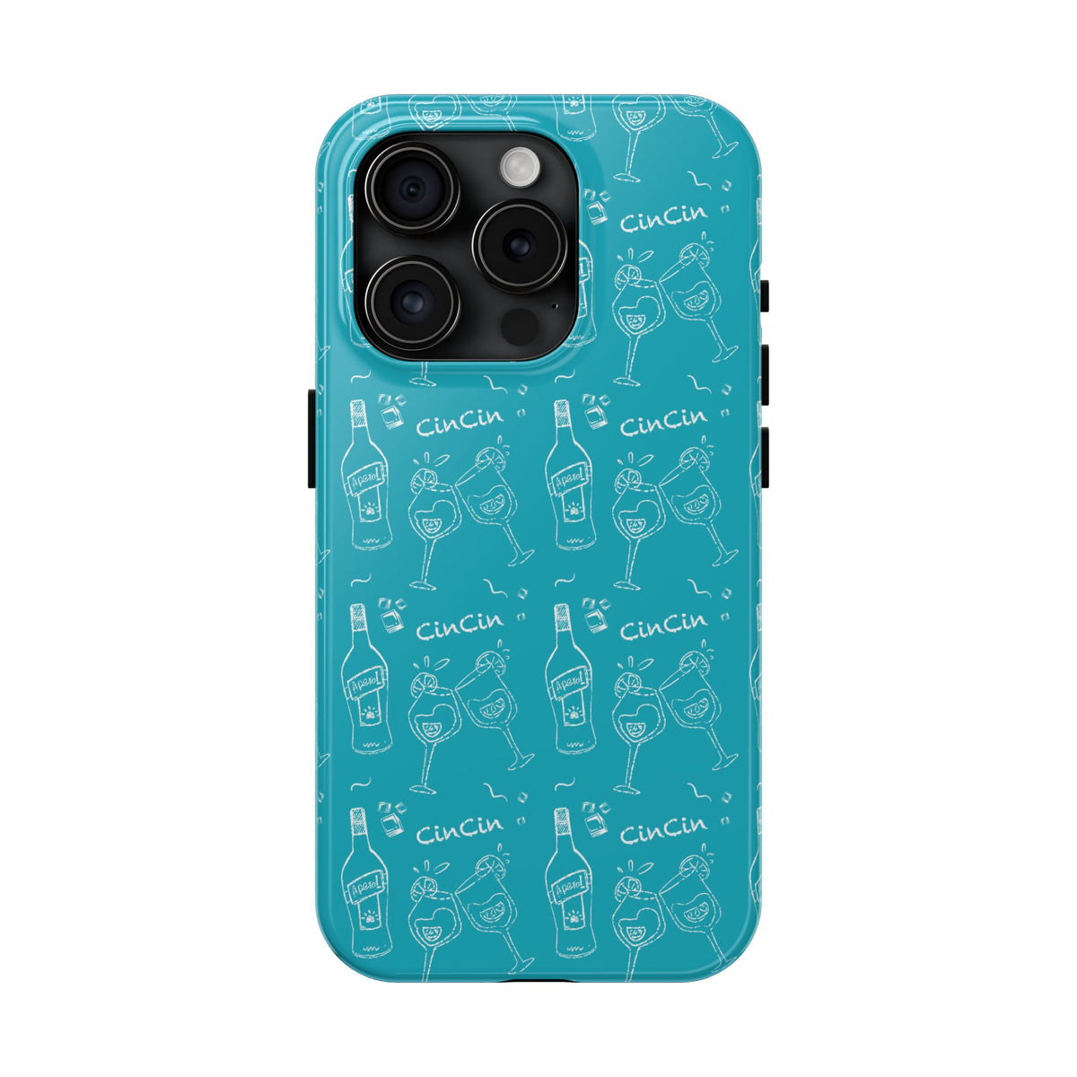 Cin Cin Spritz Tough Phone Case — Turquoise CinCin Brunch Collection Inspired Design
