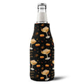 Pumpkin Spice Martini Zip-Up Bottle Cooler Sleeve — Black Pumpkin Collection Inspired Design
