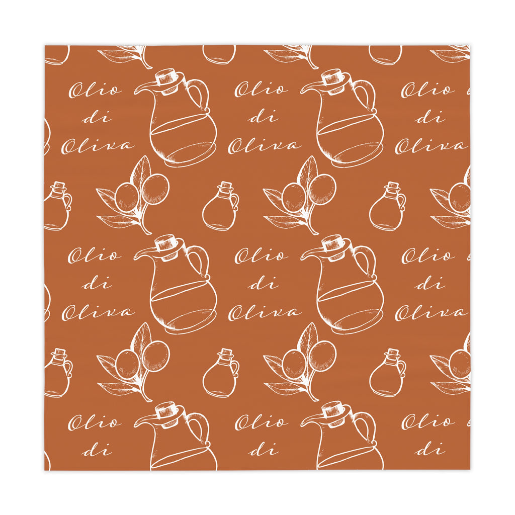 Olive Oil Pattern Tablecloth - Italian Vibes Table Decor