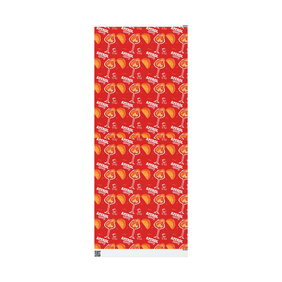 Aperol Spritz Peel Wrapping Paper Roll — Aperol Red Collection Inspired Design