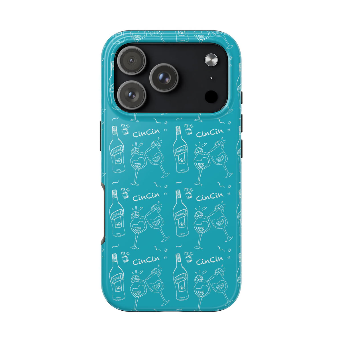 Cin Cin Spritz Tough Phone Case — Turquoise CinCin Brunch Collection Inspired Design