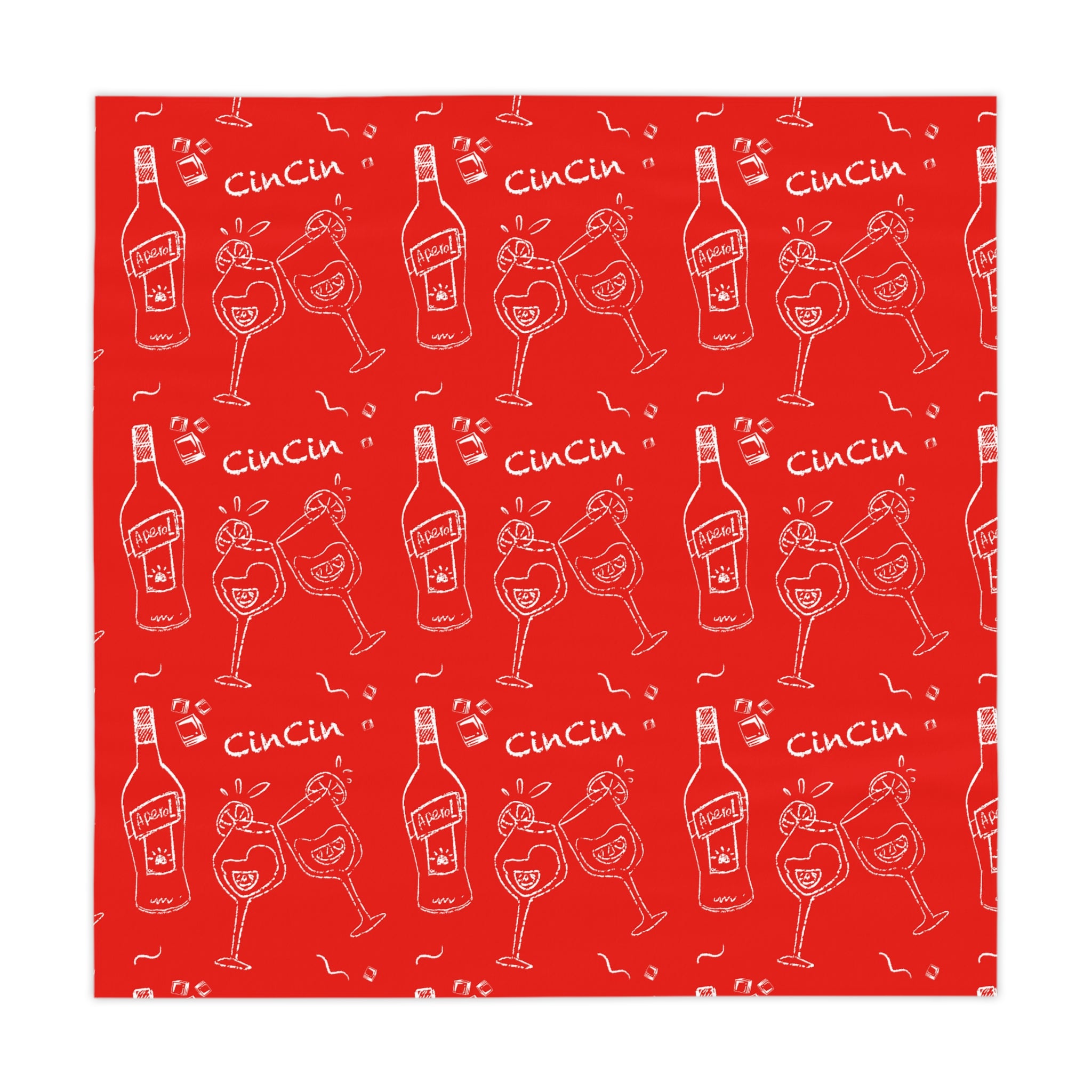 Cin Cin Tablecloth - Red Cin Cin Inspired Design