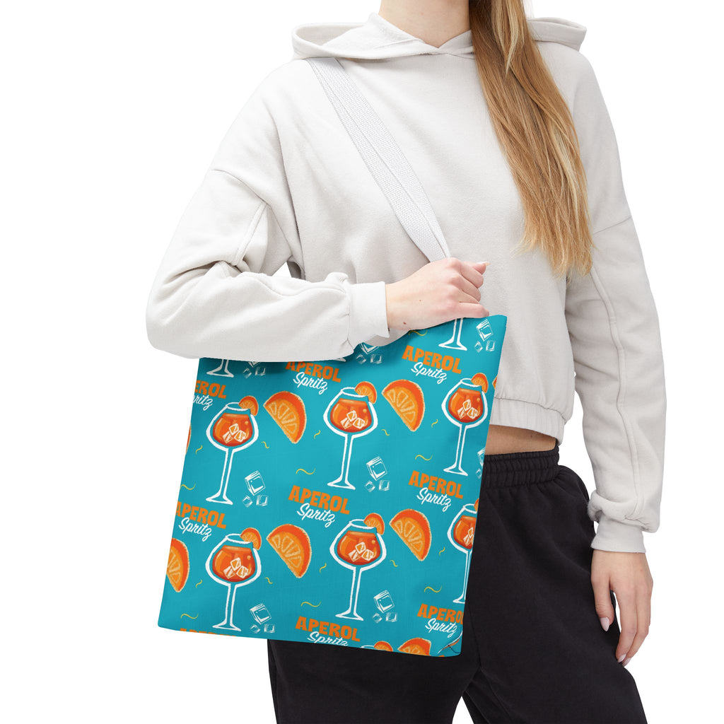 Aperol Spritz Tote Bag — Turquoise Spritz Collection Inspired Design