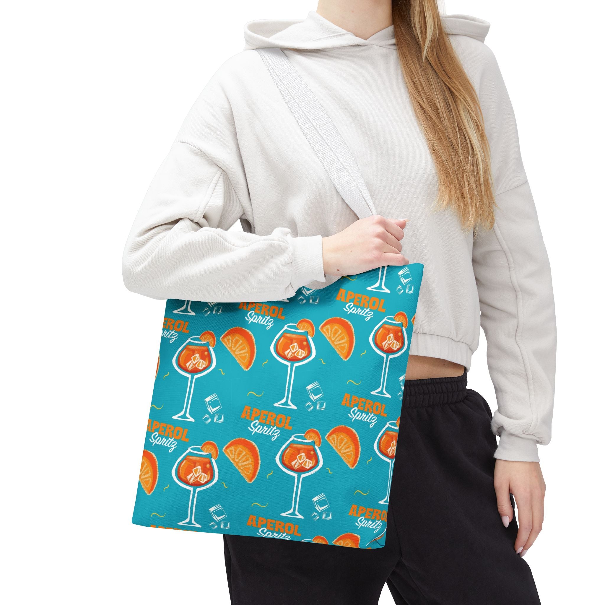 Aperol Spritz Tote Bag — Turquoise Spritz Collection Inspired Design